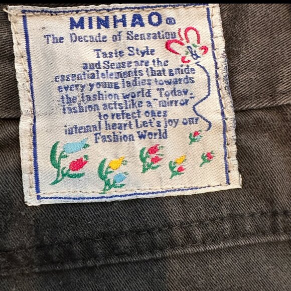 Jordache Vintage 1990's 90's Button Fly High Rise Bermuda Minhao Mom Shorts Sz M - Picture 5 of 5